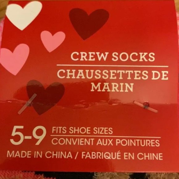 Valentine Hugging Hearts Be Mine Socks - Picture 3 of 5